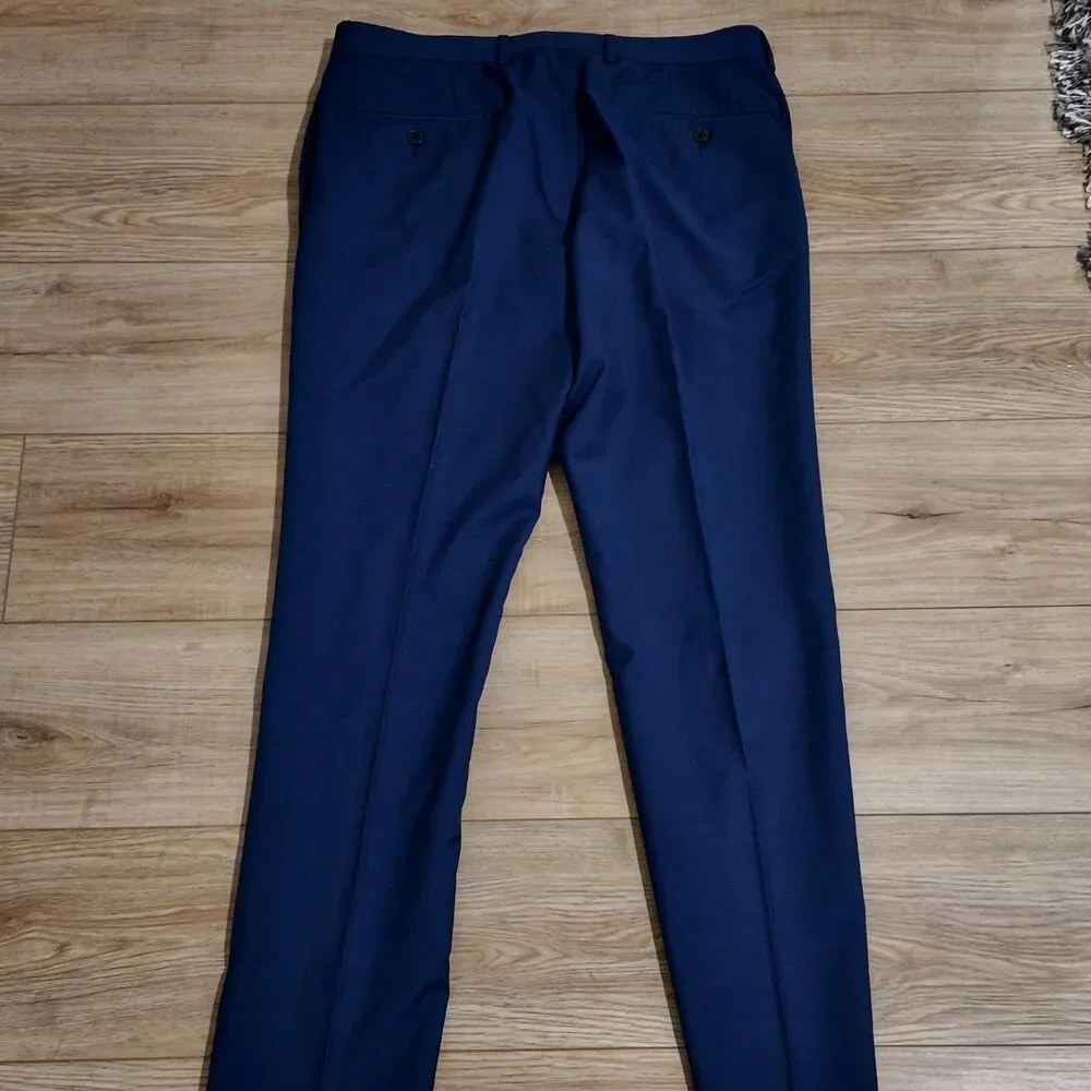 Calvin-klein Men's Navy and Blue Tailored-trousers